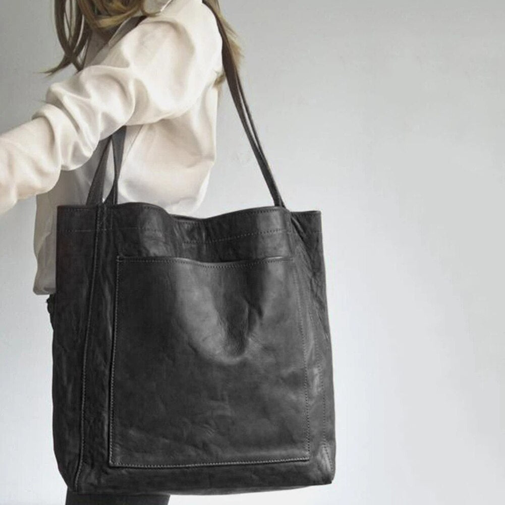 Maryam | Classic Leather Tote Bag