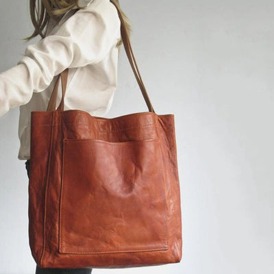 Maryam | Classic Leather Tote Bag