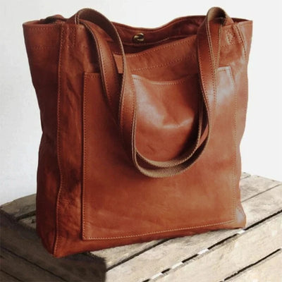 VORINAClassic Leather Tote BagLeather bag