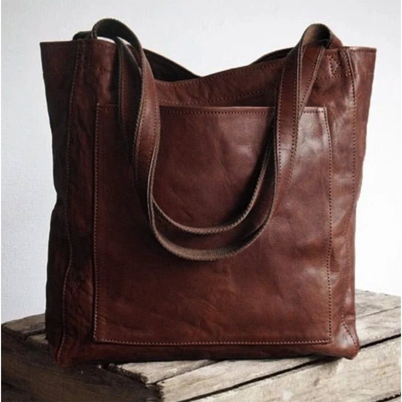 VORINAClassic Leather Tote BagLeather bag