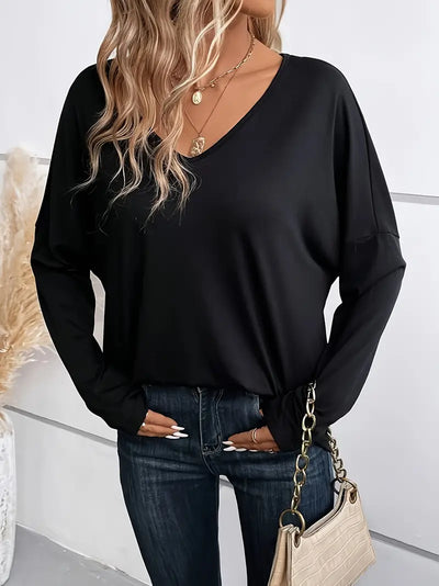 Florence | Elegant  top with V-neckline