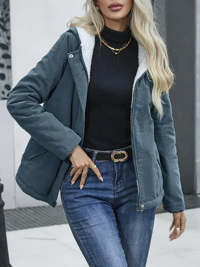 Clara | Elegant coat with hood
