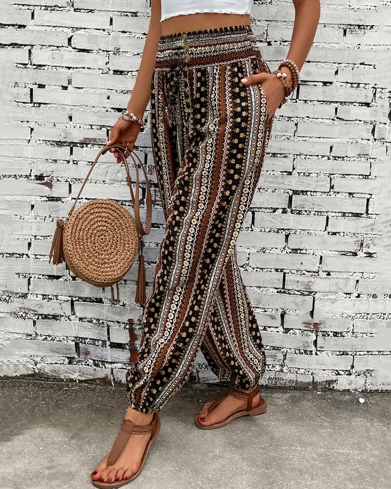 Diya | Casual printed trousers