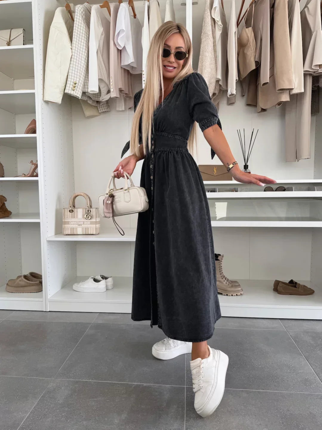 Ivy | Stylish fashion denim dress