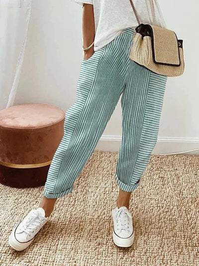 Leo | Comfortable striped trousers