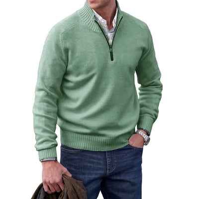 Adrian | Cashmere zip-up sweater