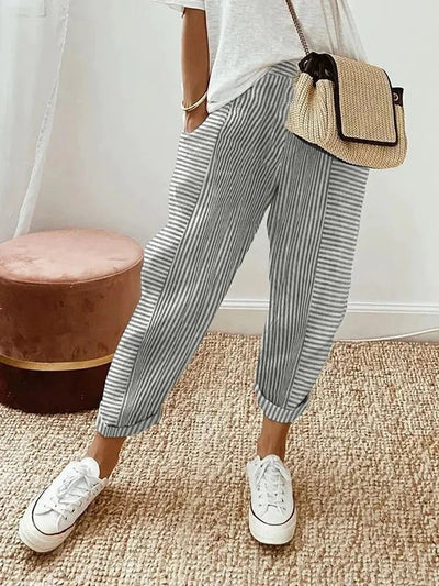 Leo | Comfortable striped trousers