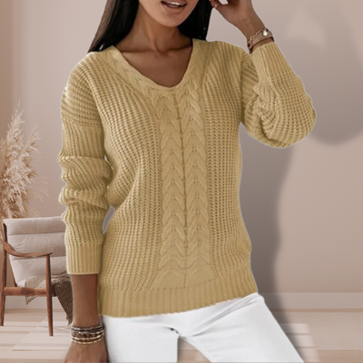 Sophie | V-neck Knitted Sweater