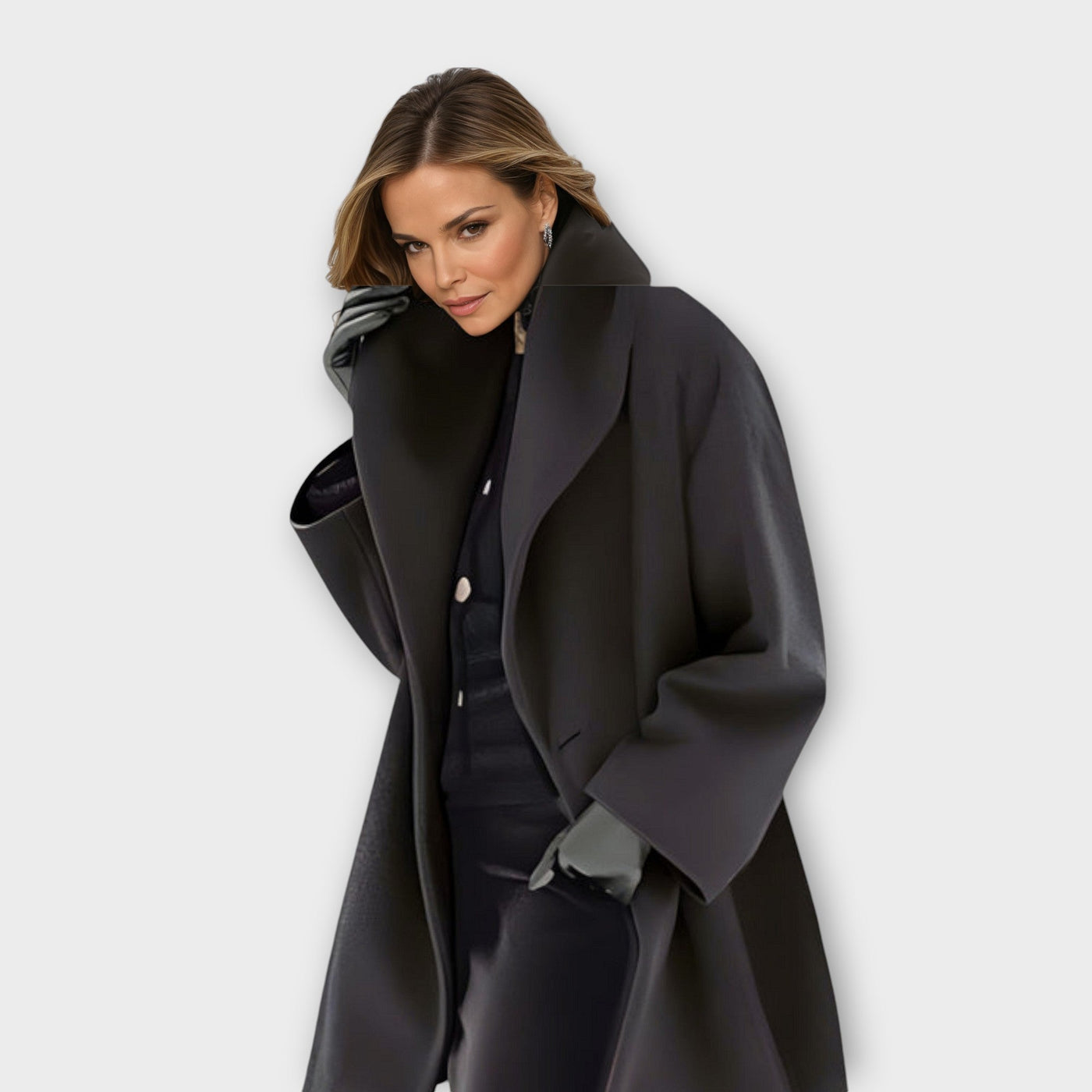 Claire | Stylish Windproof wool coat