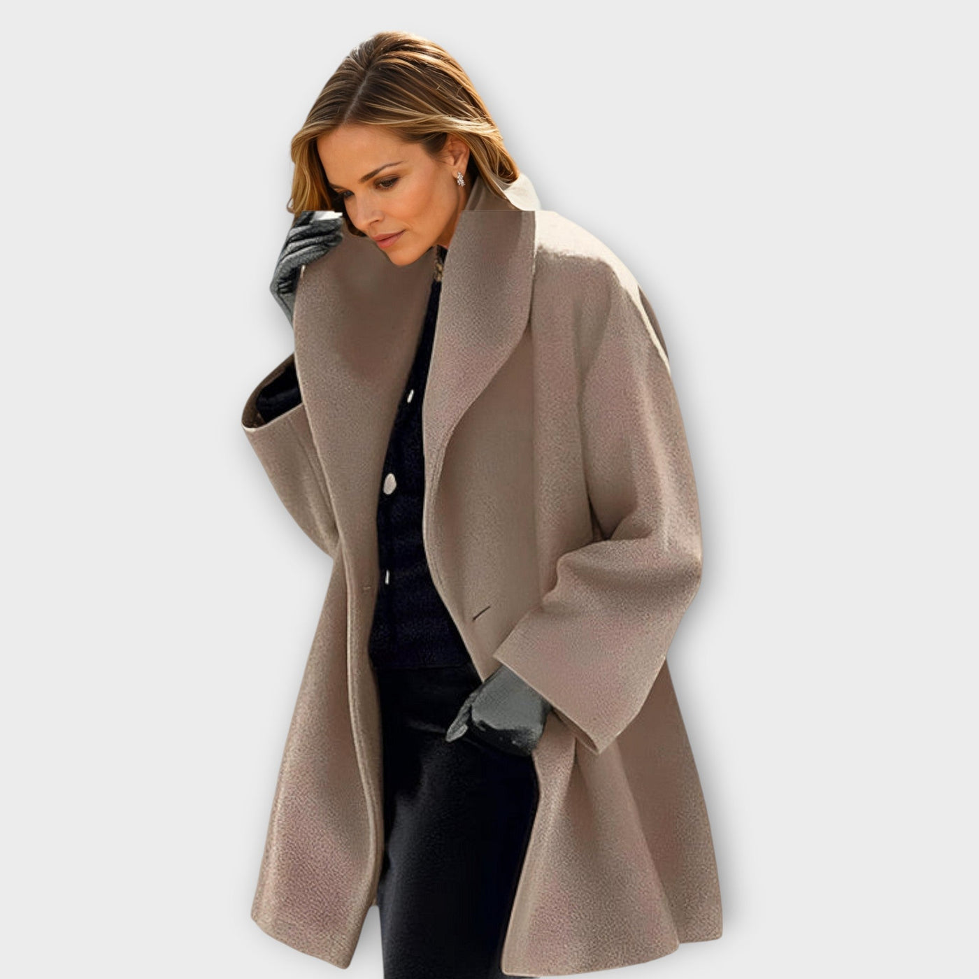 Claire | Stylish Windproof wool coat