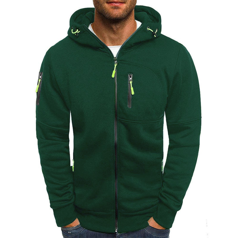 Silas | Fashionable Hooded Sweatshirt Jacket