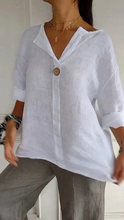 Angelica | Cotton Linen Shirt