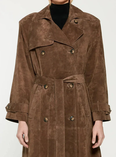 Eleanor | Suede trench coat