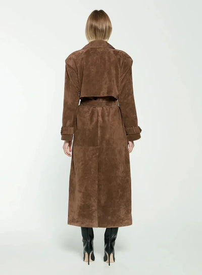 Eleanor | Suede trench coat