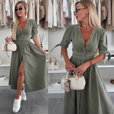 Ivy | Stylish fashion denim dress