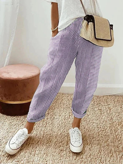 Leo | Comfortable striped trousers