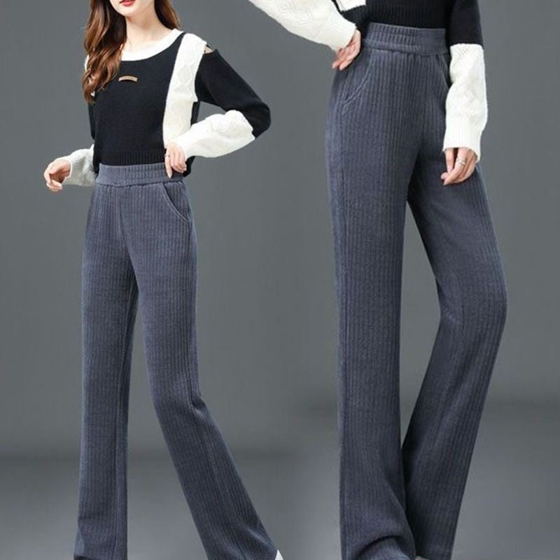 Simona | Warm trousers with elastic waist