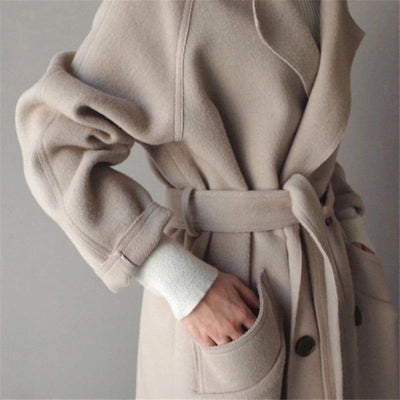 Willow | Elegant  Long Wool Coat