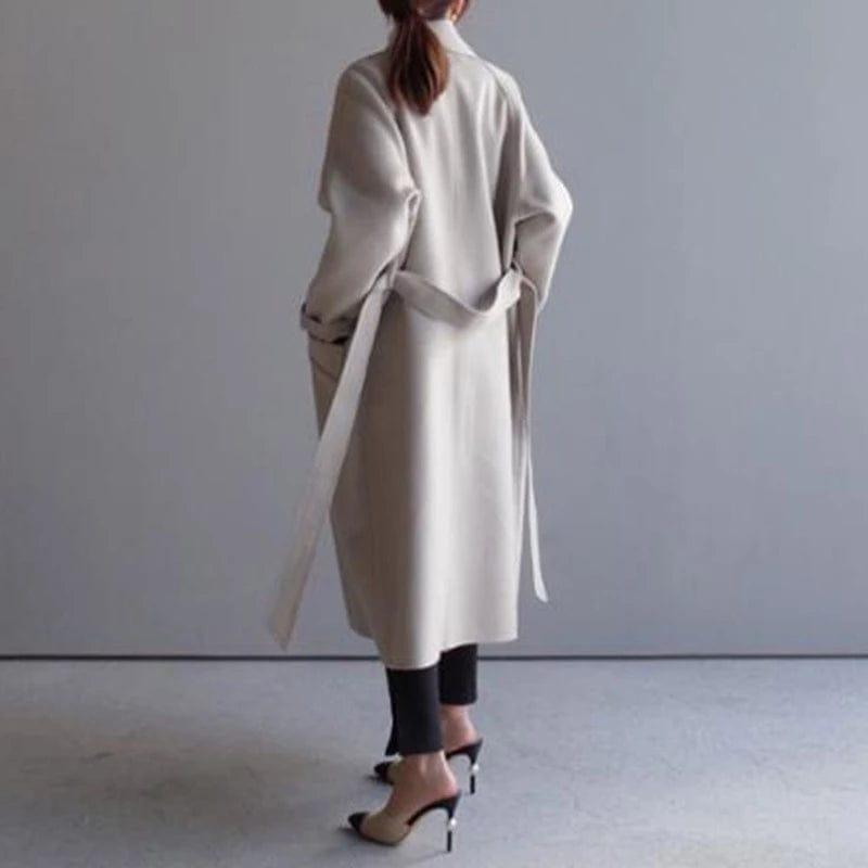 Willow | Elegant  Long Wool Coat