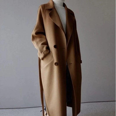 Willow | Elegant  Long Wool Coat