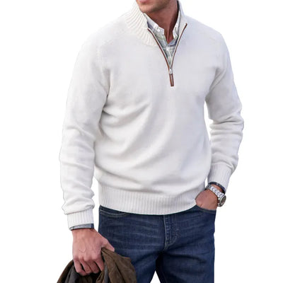 Aaron | MEN'S CASHMERE SWEATER WITH ZIP