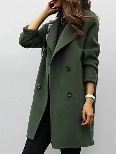 Vorina Luxury FashionWool coat autumn winter for womenWomen Jacket