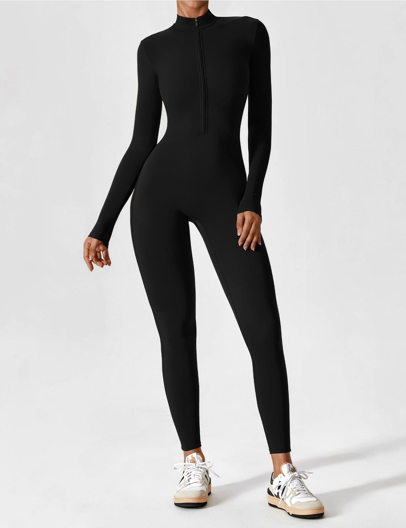 Aurora | Fleece Long Sleeve Zipper Jumpsuit