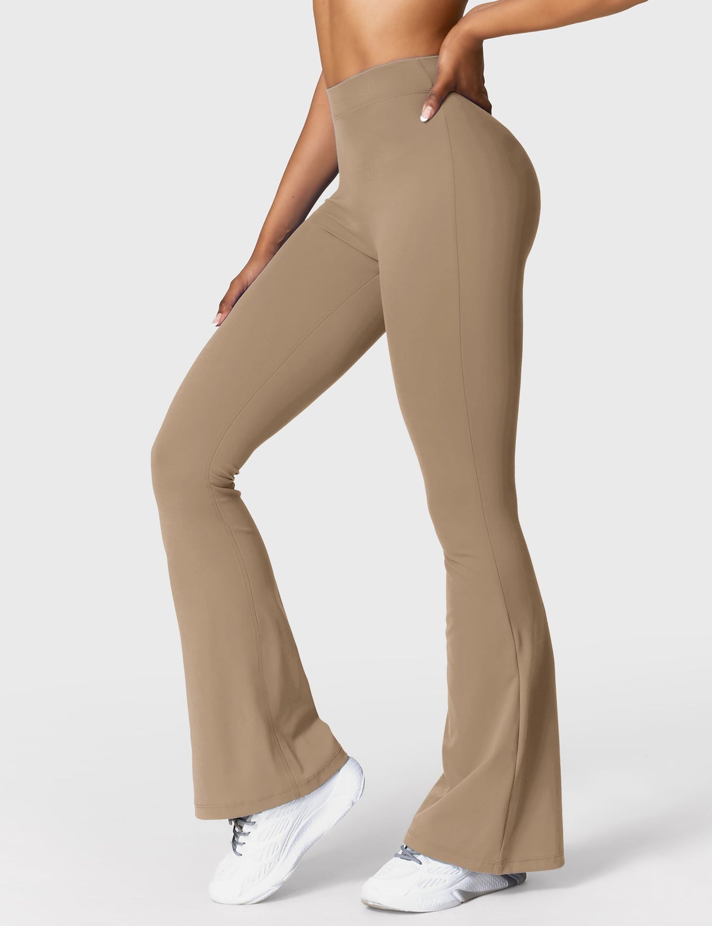 Tessa | Stylish V-back Flare Leggings