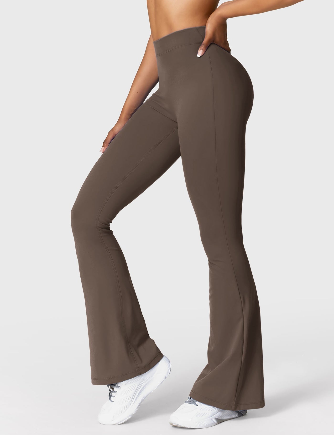 Tessa | Stylish V-back Flare Leggings