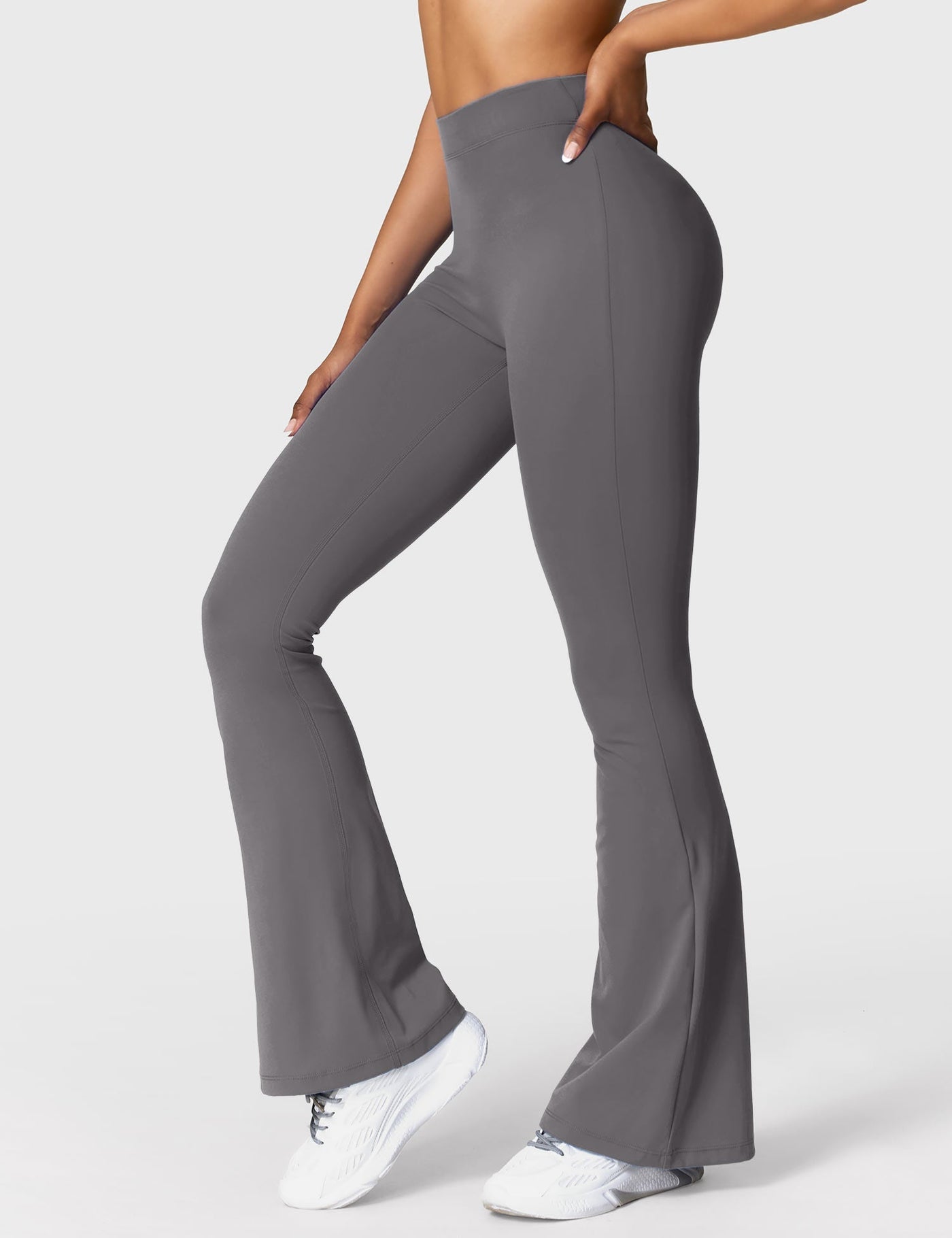 Tessa | Stylish V-back Flare Leggings